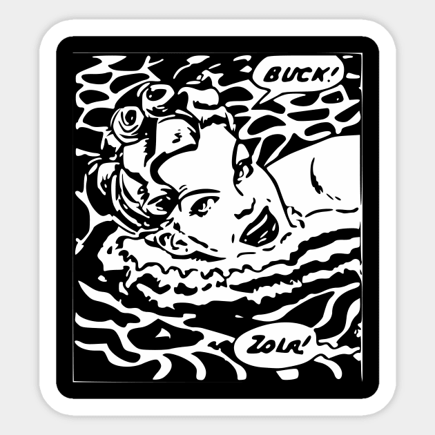 Girl Swimming Sticker by DeeBeeDesigns